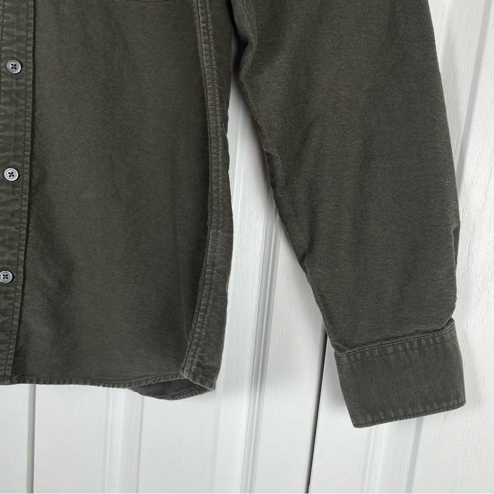 Everlane Oxford Poplin Button Up Long Sleeve Shirt Men’s M Green Classic Cotton - Picture 5 of 13